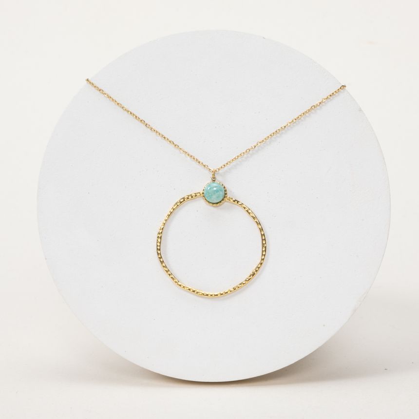 Pendentif Pénelope - Amazonite extra