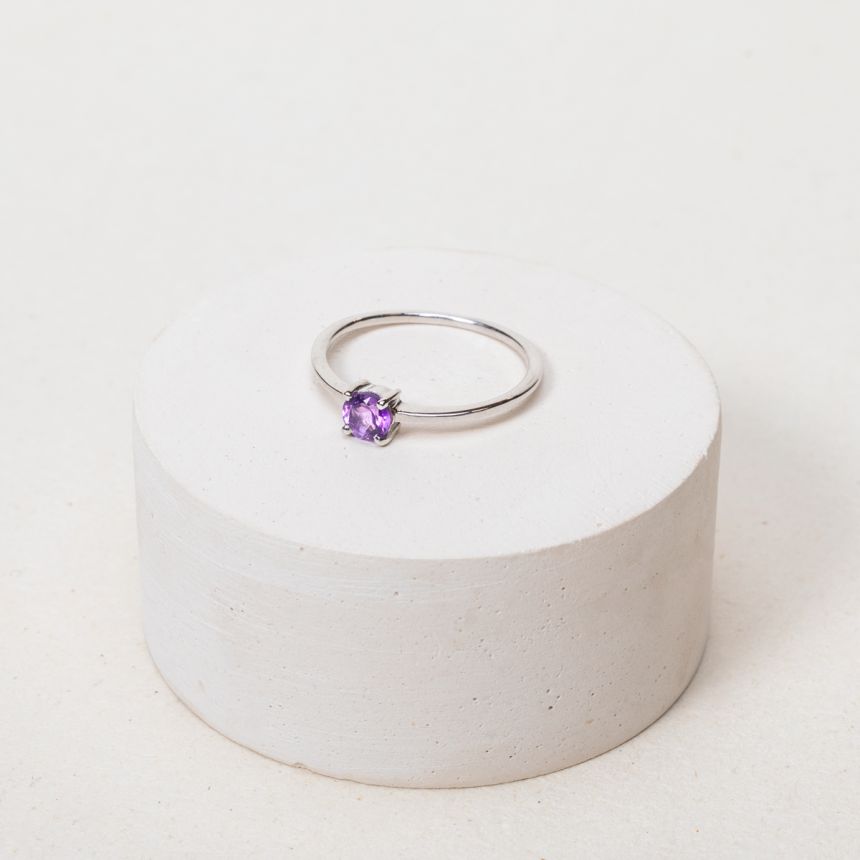 Bague Amelia - Améthyste